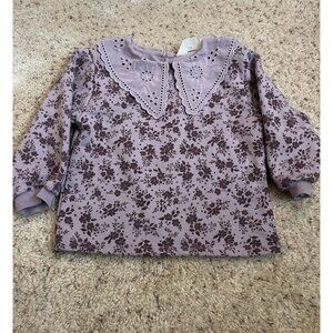 H&M collared floral sweater